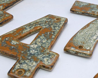 ceramic house numbers  House Tiles, house Address Numbers House Tiles door numbers made in Cornwall UK