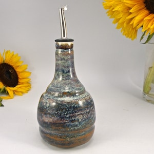 handmade Ceramic oil bottle , Oil dispenser  , Olive oil bottle, vinegar dispenser, olive oil dispenser Made to order UK MADE