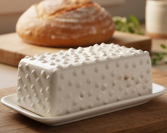 ノーム型セラミックバターディッシュ - Heartland Hive Kitchen Decor