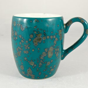 tea mug - coffee mug - pottery green mug - ceramic mug - handmade pottery Food safe Lead free Glaze Made to Order