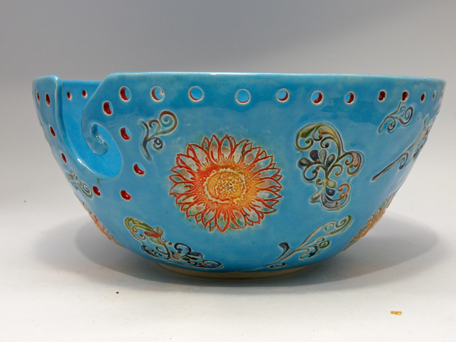 Extra large yarn bowl Jumbo Yarn Bowl with multiple holes Etsy