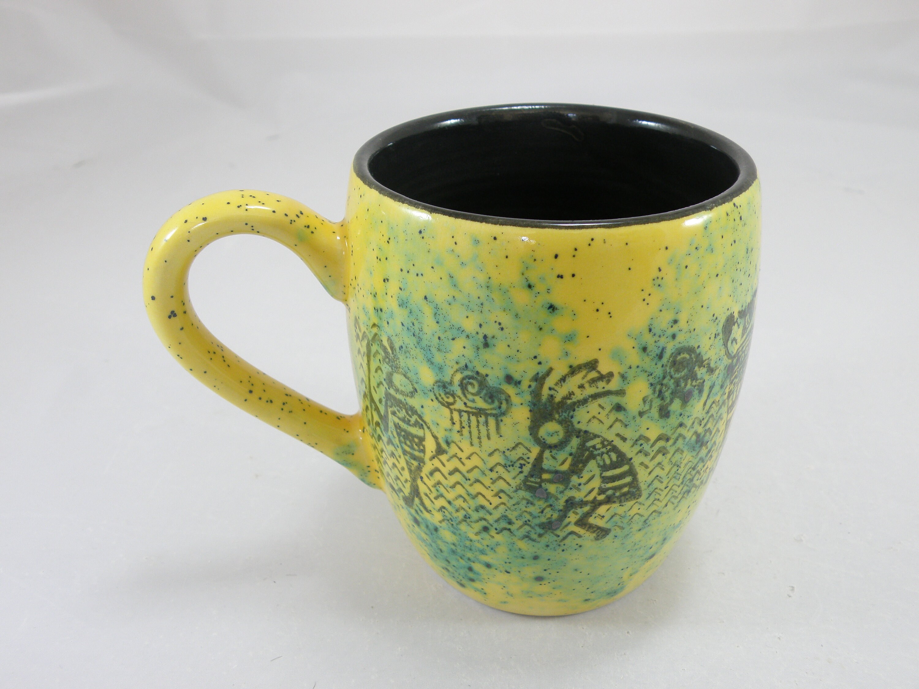 Handmade Tribal Dancing Mug: 16 Oz Lead-free Glaze Coffee Mug - Etsy