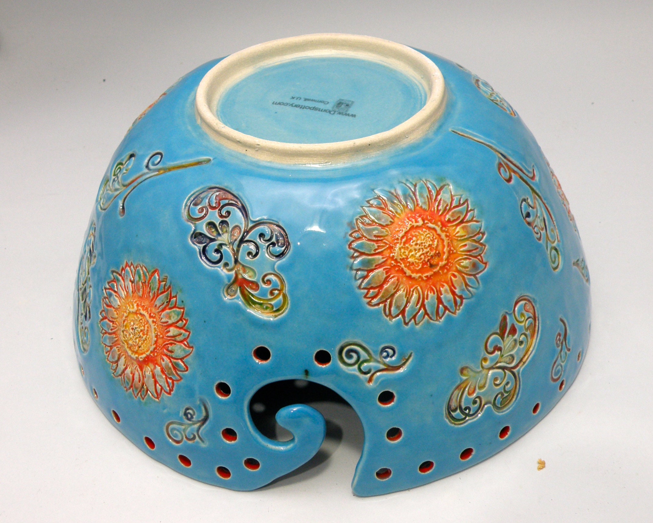 Extra large yarn bowl Jumbo Yarn Bowl with multiple holes Etsy