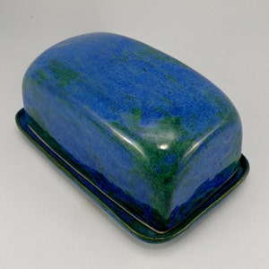 Large Stoneware Butter Dish with Lid: UK Made, Food Safe Glaze