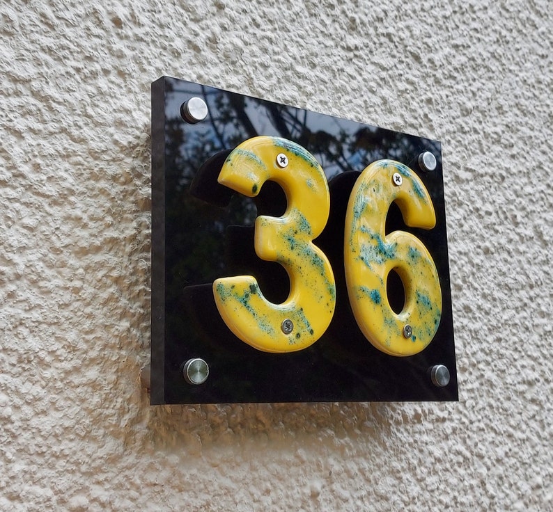 Ceramic House Numbers Ceramic House Modern Contemporary Etsy UK