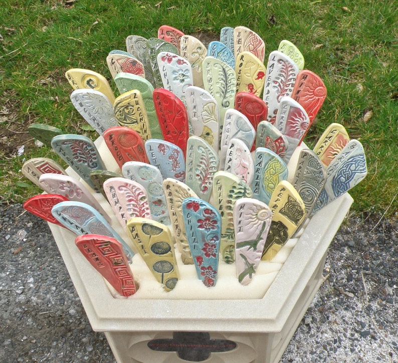 Garden Markers Vegetable Marker Herb Marker Plant Markers Gift Etsy