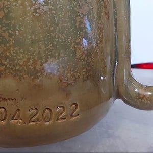 huge mug 28 oz tea mug XXL beer mug Personalised cup Stoneware food safe lead free Glaze handmade in UK image 9