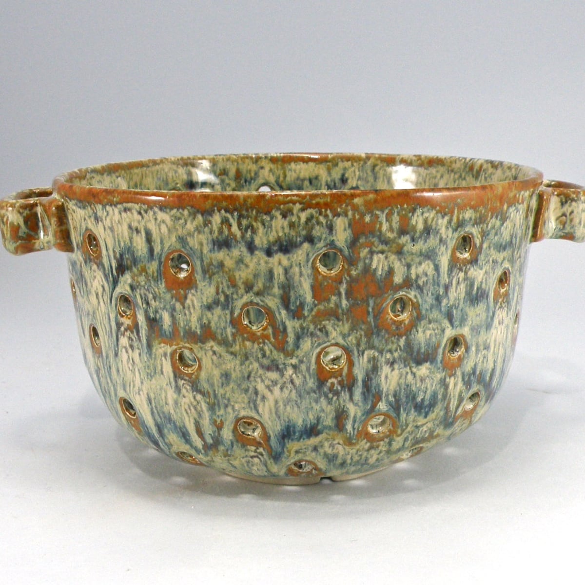 Extra Large Colander Berry Bowl Stoneware Colander Bowl With Handles Made to Order . Personalized Made in UK Cornwall - Etsy
