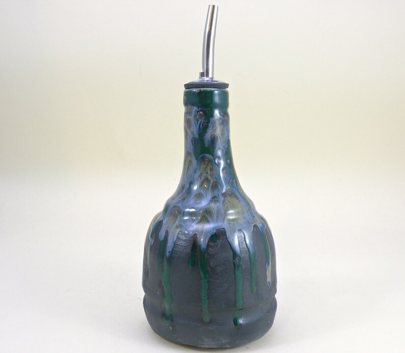 Ceramic Oil Bottle Oil Dispenser Olive Oil Bottle Vinegar Etsy