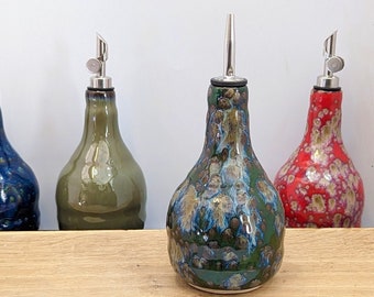 Keramik Öl Spender Mutter Geschenk große Ölflasche UK gemacht Öl Flasche Keramik Essig Spender spülmaschinenfest Geschenk für neues Zuhause