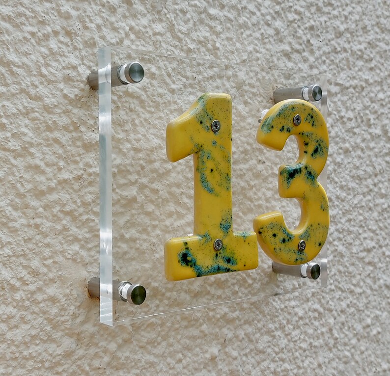 Ceramic House Numbers Ceramic House Modern Contemporary Etsy UK