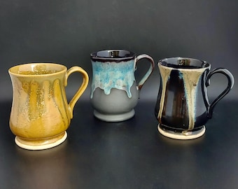 Handmade Tankard mug 17 oz   Medieval Style Beer Mug tea mug handmade in cornwall UK dishwasher and microwave safe