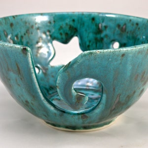 handmade Large Yarn Bowl Knitting Bowl Crochet Bowl gift for her gift for him made in UK Cornwall handmade crochet tool knitting tool