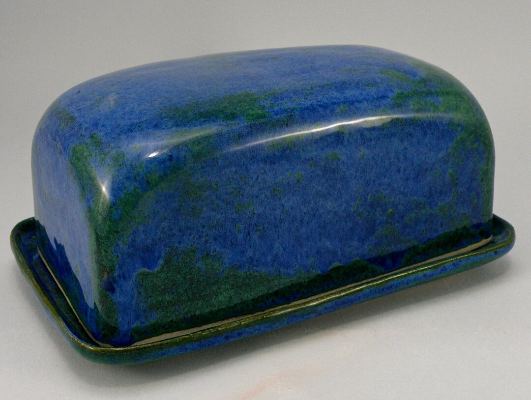 Large Butter Dish UK MADE Stoneware Butter Dish With Lid Covered Butter