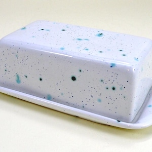 Personalized Butter Dish Covered Butter Dish Food safe Lead Free GLaze butter dish with lid handmade in cornwall UK image 2