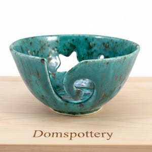 handmade Large Yarn Bowl Knitting Bowl Crochet Bowl gift for her gift for him made in UK Cornwall handmade crochet tool knitting tool