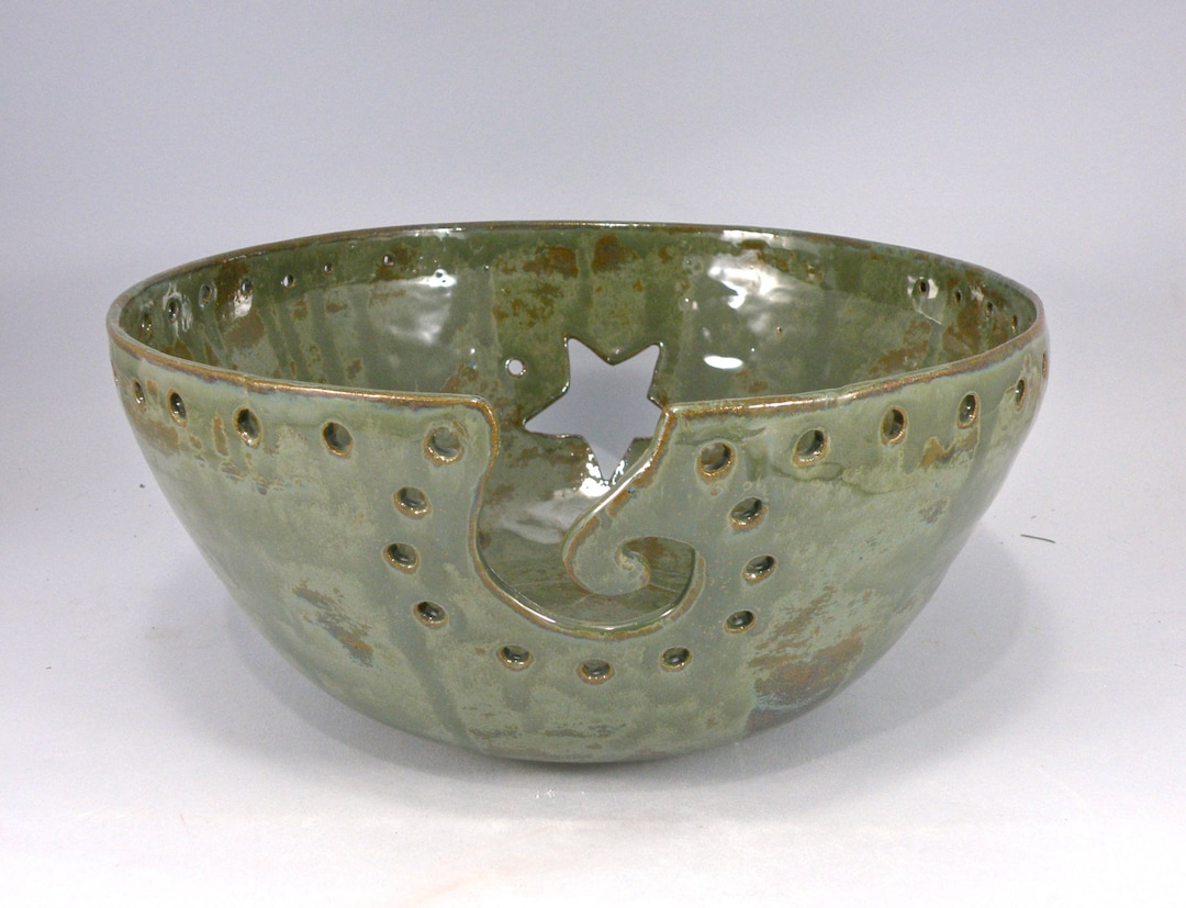 Jumbo Yarn Bowl With Multiple Holes Extra Extra Large Yarn Etsy