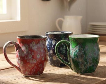 Beer Mug handmade tea mug Large 24 oz, dishwasher safe microwafe safe choose your colour