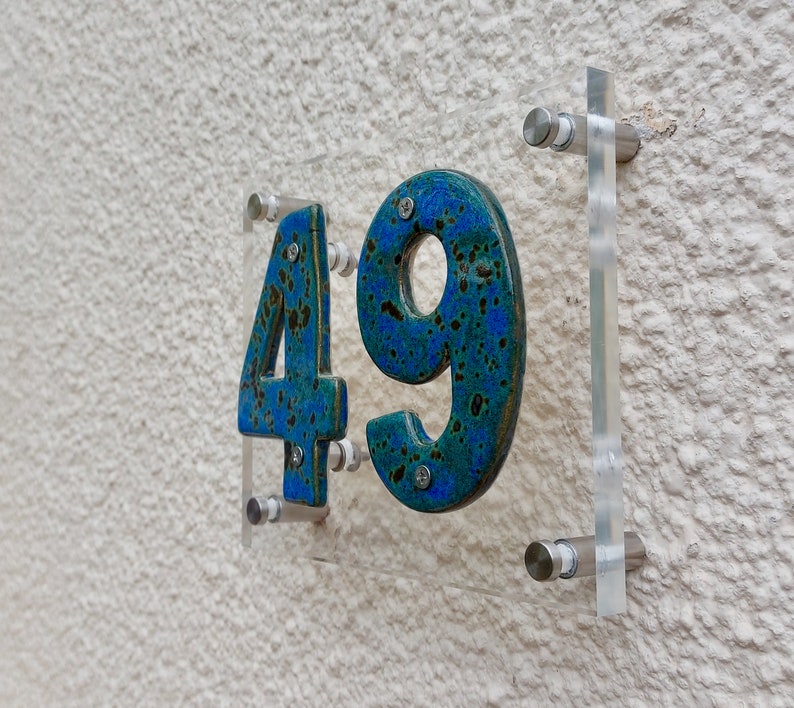 Ceramic House Signs House Numbers House Tiles Floating House Etsy UK