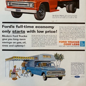 Vintage 1961&#39;s Ford Truck Magazine Ad- Original Print