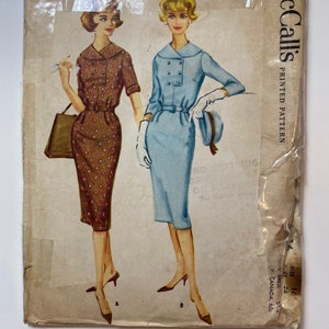 Vintage McCall&#39;s Sewing Pattern No. 5216 Size 16 Bust 36 Women&#39;s/Misses Dress Sewing Pattern