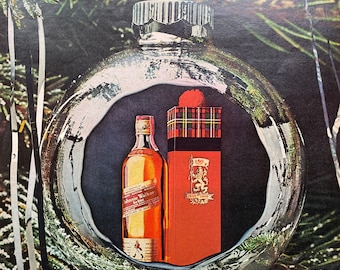 Vintage Johnnie Walker Red Scotch  Magazine Ad- Original Print