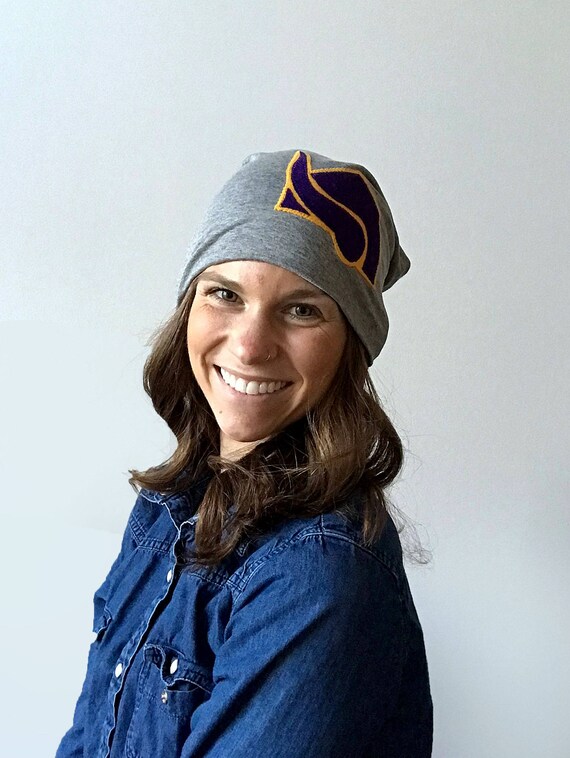 Beanie Slouchy Hat Minnesota Vikings 