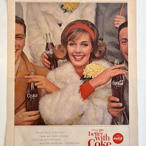 Vintage 1963 Coca-Cola coke Magazine Ad Life Magazine - Original Print-