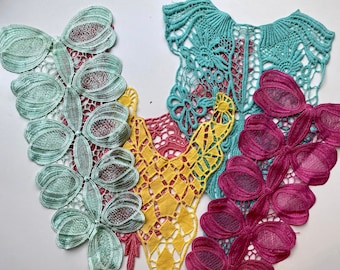 Vintage Applique Bundle - vintage Embellishments, Quilting, Sewing, Junk Journals, Floral Lace, Vintage Cutters Bundle