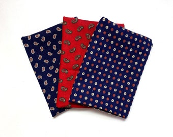 Vintage Cotton Fat Quarter Bundle, Red White Blue Fabric