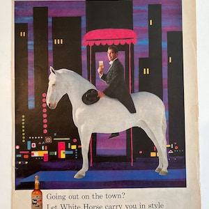 White Horse Whiskey Print Ad - Etsy