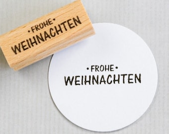 Stempel Frohe Weihnachten, Weihnachtstempel, Stempel Weihnachten