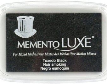 Memento Luxe stamp pad for textiles, Black