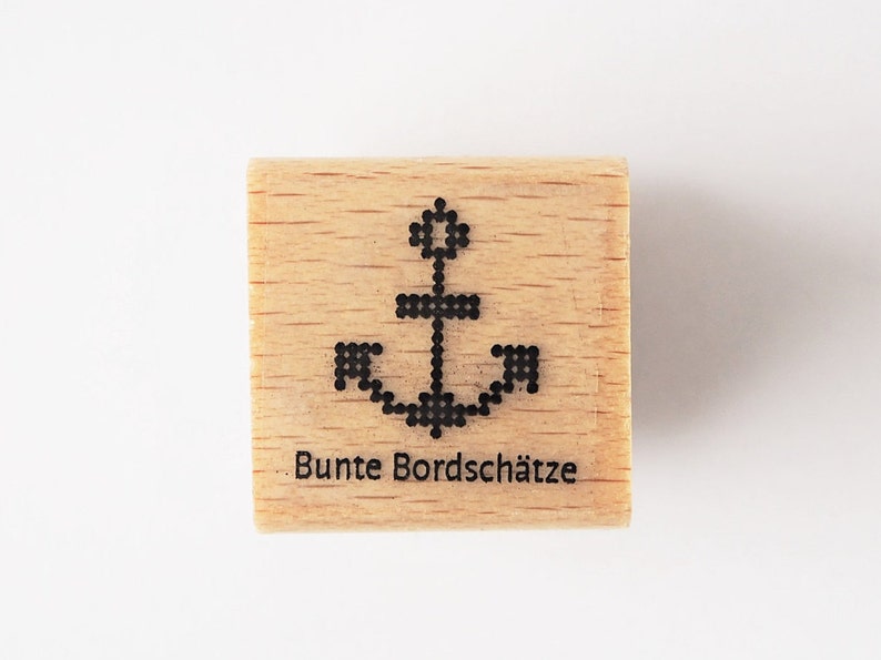 Stempel Anker Punkte Groß 2 x 2 cm Bild 1