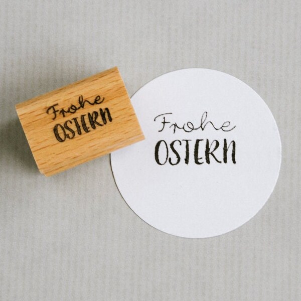 Stempel Frohe Ostern, Osterstempel, Frohe Ostern