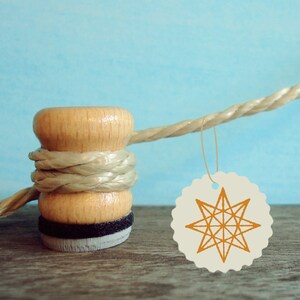 Mini stamp thread star I Ø 15 mm