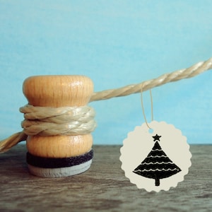 Stempel Tannenbaum, Stempel Weihnachtsbaum, Weihnachtsstempel Bild 1