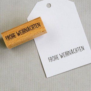 Stempel Frohe Weihnachten 40 x 15mm