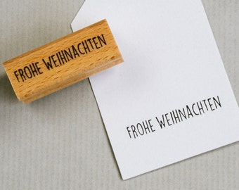 Stempel Frohe Weihnachten, Weihnachtstempel, Stempel Weihnachten