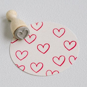 Ministempel Herz Outline