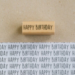 Stempel HAPPY BIRTHDAY 40 x 15mm
