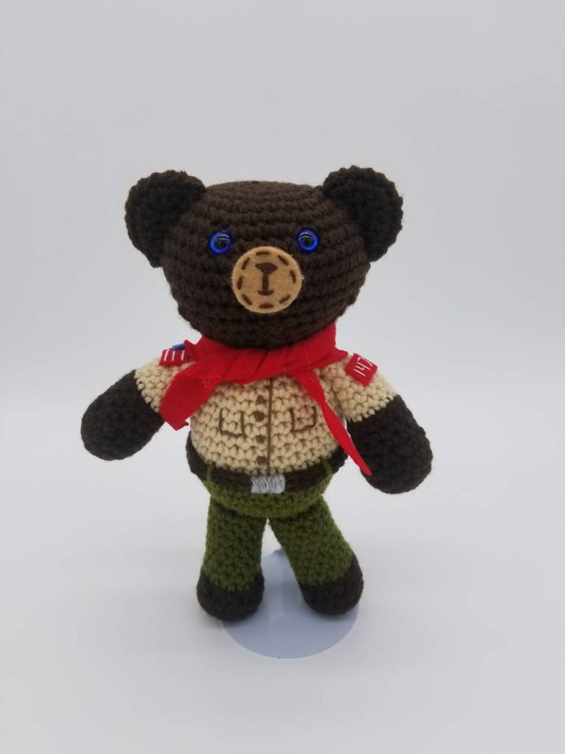 Crochet Amigurumi Boy Scouts Bear | Etsy