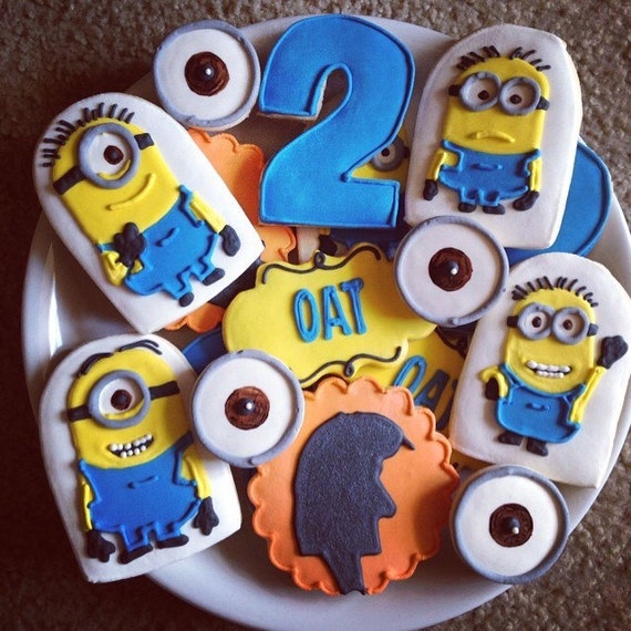 Items similar to Despicable Me Cookies / One Dozen on Etsy