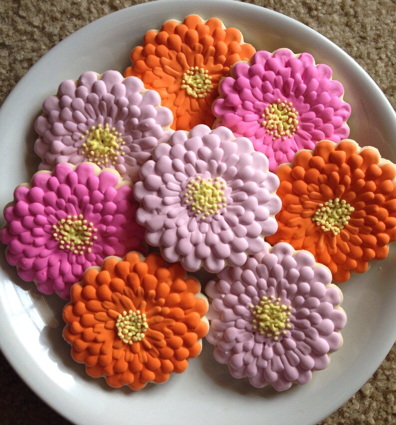 Flower Cookies / One Dozen | Etsy