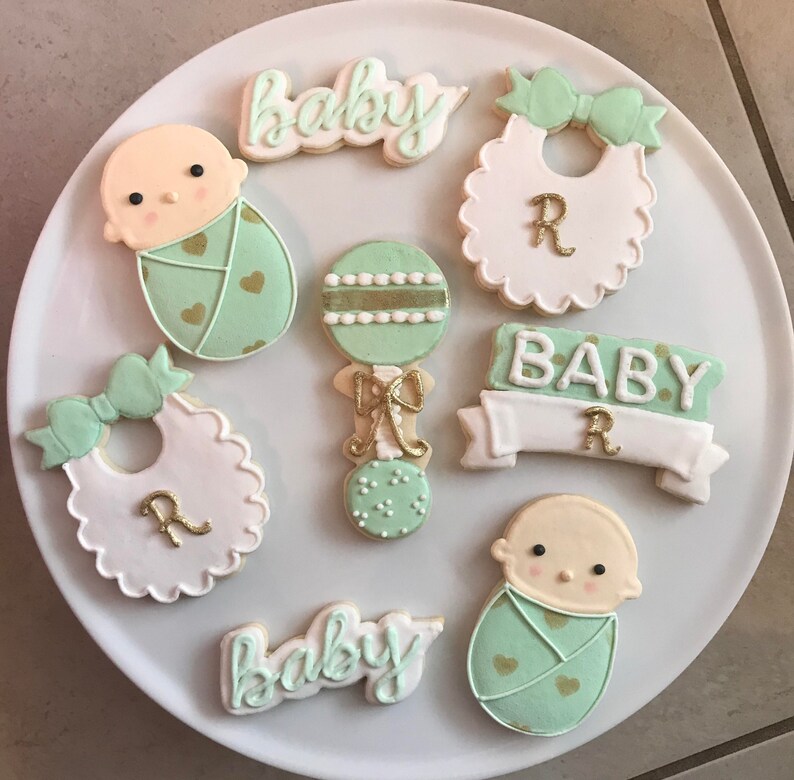 Gender Neutral Baby Shower Cookies One Dozen Etsy Gender Neutral Baby Shower Cookies One Dozen Etsy