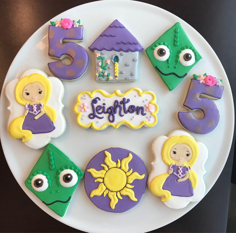 Rapunzel Cookies / One Dozen | Etsy