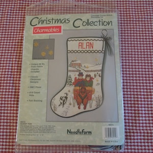 Christmas stocking kit Sleigh Ride design made in USA
