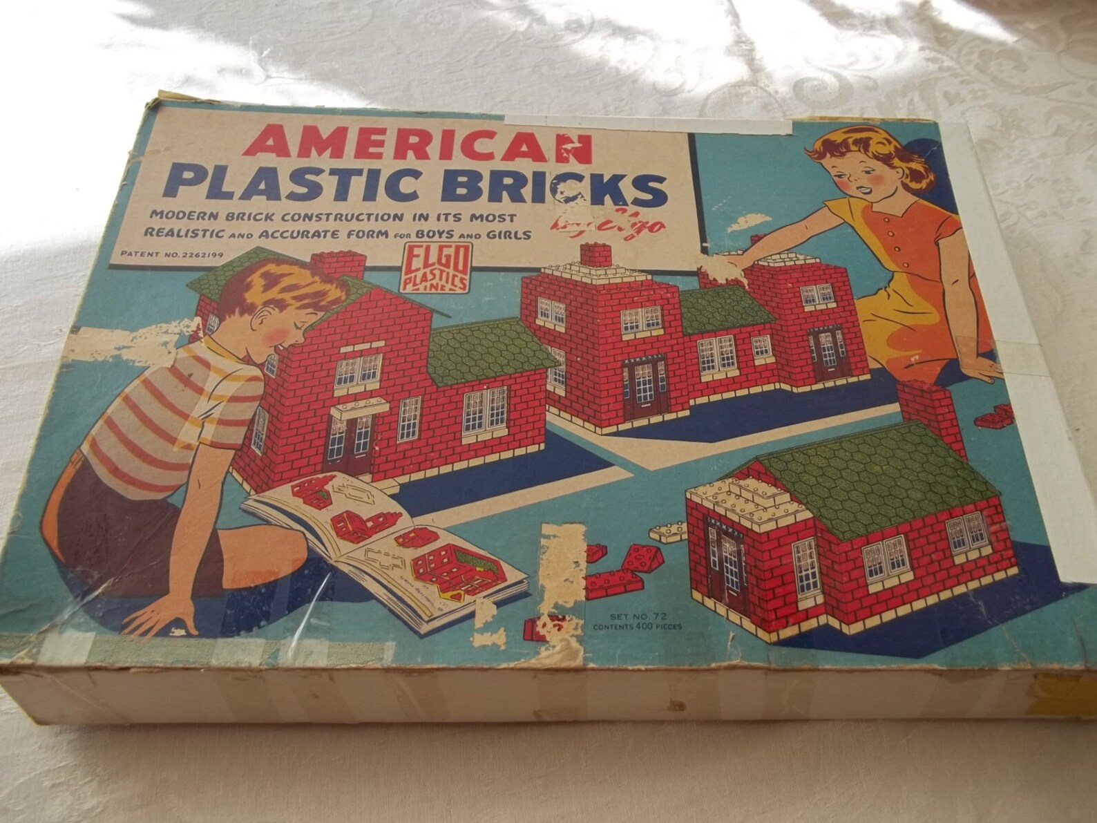 Vintage American Plastic Bricks in box by Elgo Etsy