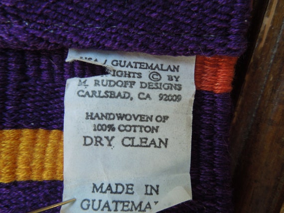 Vintage Woven belt made in Guatemala Cotton with … - image 3