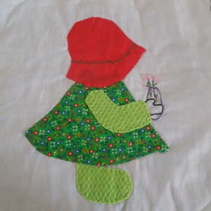Sunbonnet Sue quilt piece Vintage Handmade